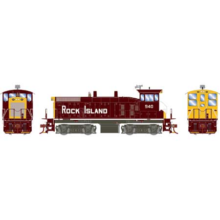 Athearn HO Scale SW1500, Rock Island #940