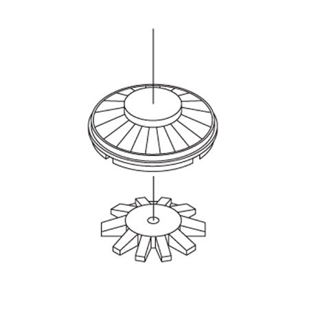 Athearn HO Fans Set, 36" Button Top/CF7 (3)