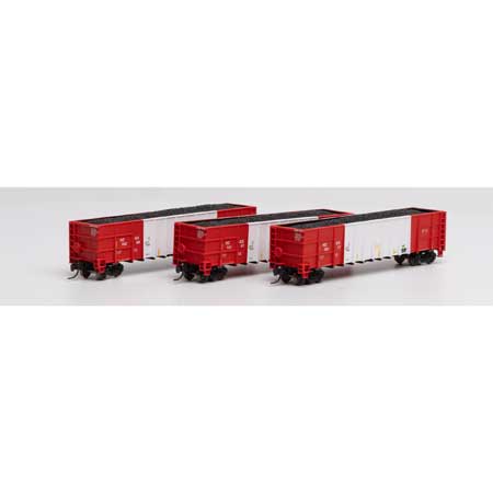 Athearn N Scale Thrall High Side Gondola/Load,Herzog/White #2(3)