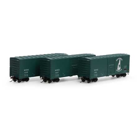 Athearn HO Scale RTR 40' Modern Box, NSRC (3)