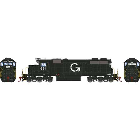 Athearn HO Scale RTR SD39 w/DCC & Sound, B&M #691