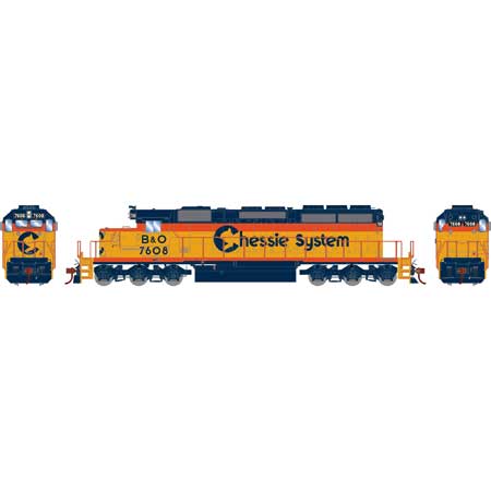 Athearn HO Scale RTR SD40-2, B&O/Chessie #7608