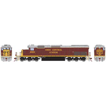 Athearn HO Scale RTR SD40T-2 w/DCC & Sound, Ohio Central #4026 - Fusion Scale Hobbies