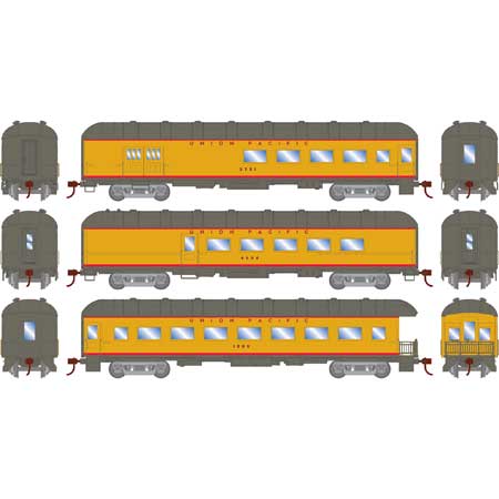 Athearn HO Scale RTR Arch Roof Set, UP (3)