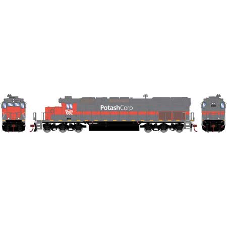 Athearn HO Scale SD40T-2, Potash/WRIX #35022