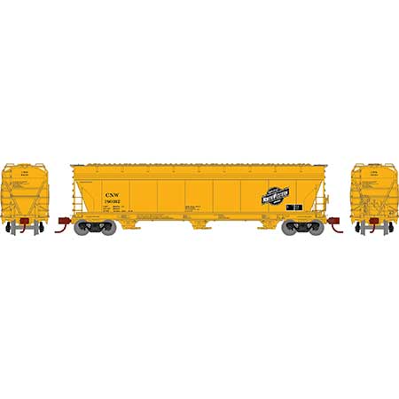 Athearn N Scale ACF 4600 3-Bay CF Hopper, C&NW #180312