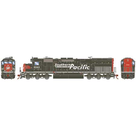 Athearn HO Scale SD45T-2, Southern Pacific/Speed Letter #9343