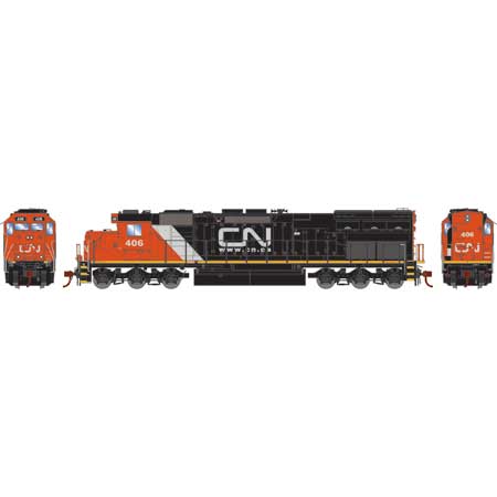 Athearn HO Scale SD45T-2, Canadian National #406