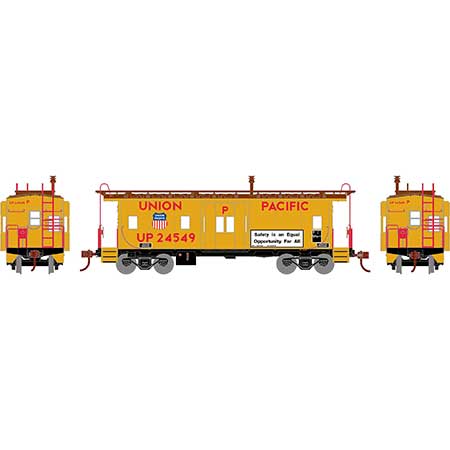 Athearn HO Scale Bay Window Caboose, UP #24549