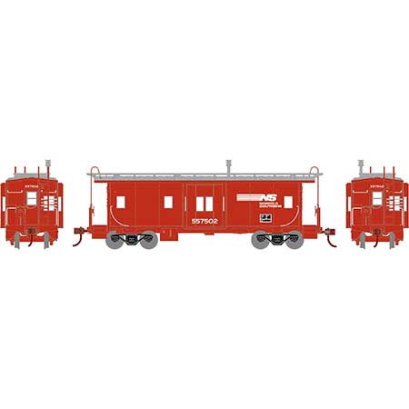 Athearn HO Scale Bay Window Caboose, NS #557502