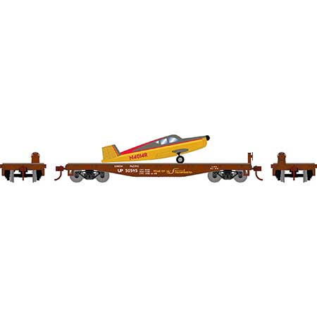 Athearn HO Scale 40' Flat Car w/Plane, UP # 50595