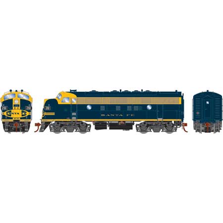 Athearn Genesis HO F7A w/DCC & Sound ATSF #261L