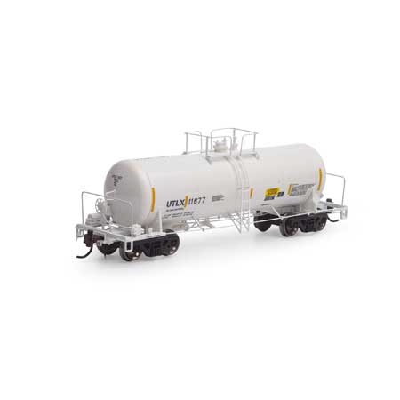 Athearn Genesis HO 13,600-Gal Acid Tank,UTLX/White/Reflector#11677