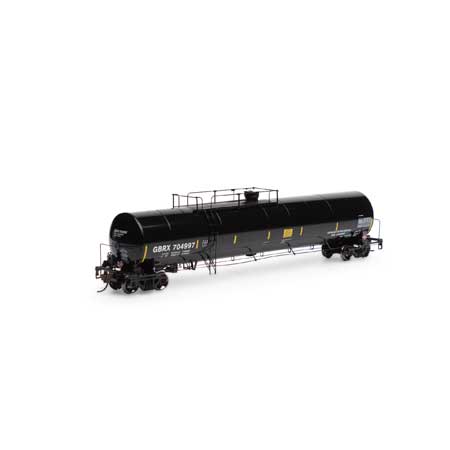 Athearn Genesis  HO Scale 33,900-Gallon LPG Tank/Late, GBRX #704997 - Fusion Scale Hobbies