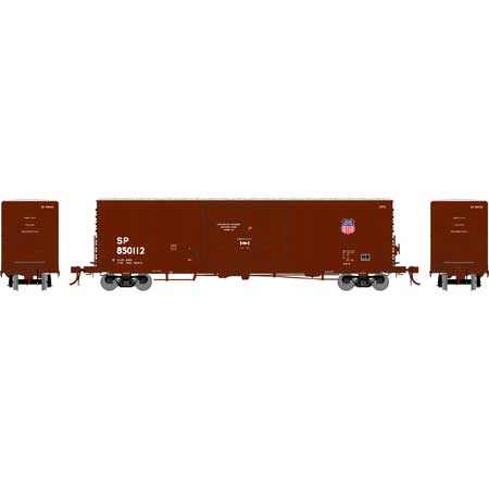 Athearn Genesis HO 50' PC&F SS Box w/14' Plug Door, UP/SP #850112