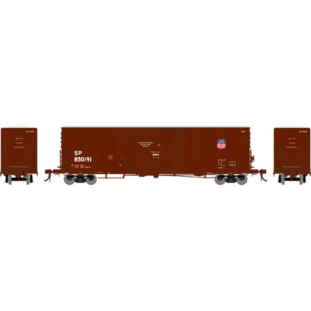 Athearn Genesis HO 50' PC&F SS Box w/14' Plug Door, UP/SP #850191