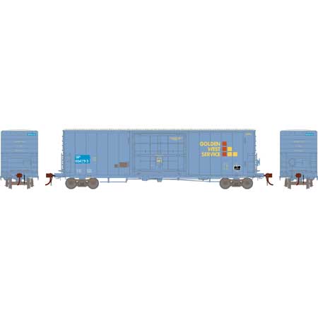 Athearn Genesis HO 50' PC&F SS Box w/14' Plug Door, GWS/SP #694793