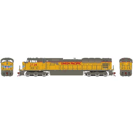 Athearn Genesis  HO Scale G2 SD90MAC, UP #3728 - Fusion Scale Hobbies