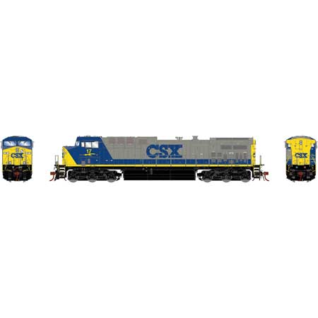 Athearn Genesis  HO Scale G2 AC4400CW w/DCC & Sound, CSX #17 - Fusion Scale Hobbies