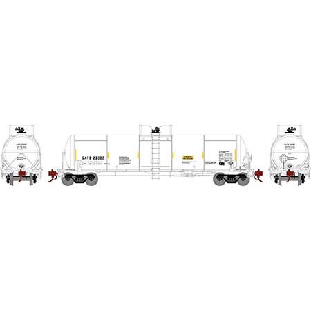 Athearn Genesis  HO Scale 20K Gal Acid Tank, GATX #23082 - Fusion Scale Hobbies