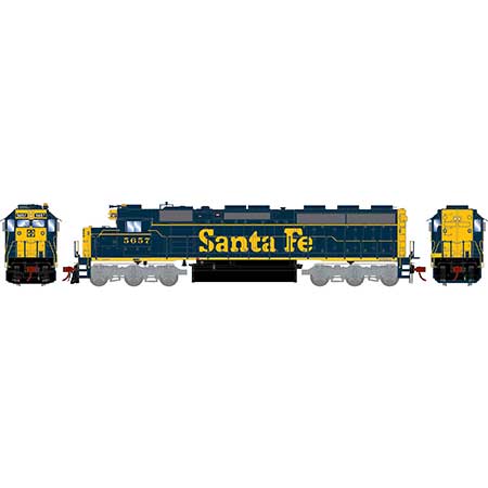 Athearn Genesis  HO Scale SD45-2 w/DCC & Sound, SF #5657 - Fusion Scale Hobbies