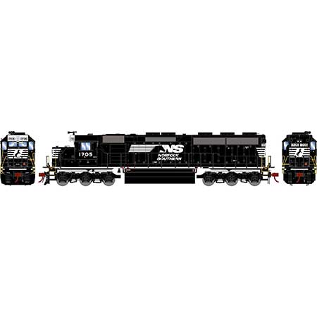 Athearn Genesis  HO Scale SD45-2 w/DCC & Sound, NS #1705 - Fusion Scale Hobbies