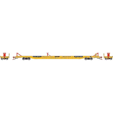 Athearn Genesis  HO Scale F89F Trailer, RTTX/Yellow #152371 - Fusion Scale Hobbies