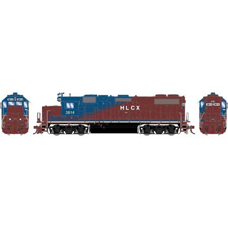 Athearn Genesis  HO Scale GP38-2 w/DCC & Sound, HLCX #3814 - Fusion Scale Hobbies