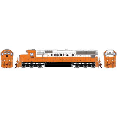 Athearn Genesis  HO Scale SD70, Illinois Central Gulf #7200 - Fusion Scale Hobbies