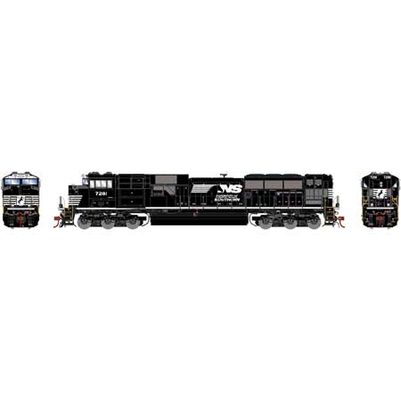 Athearn Genesis  HO Scale SD70ACu, NS #7281 - Fusion Scale Hobbies