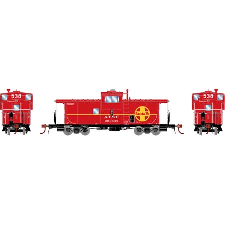 Athearn Genesis  HO Scale CE-6 ICC Caboose w/Lights & Sound, SF #999538 - Fusion Scale Hobbies