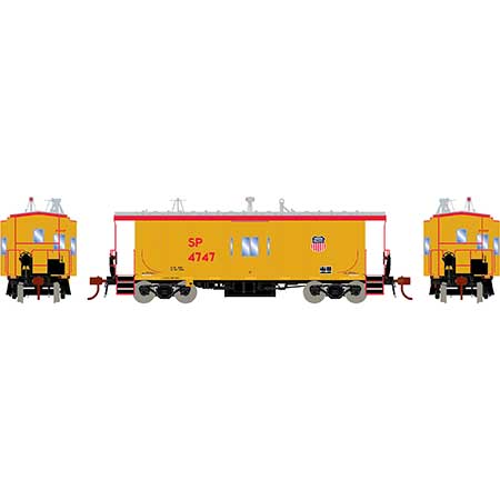 Athearn Genesis  HO Scale Bay Window Caboose w/Lights/Sound, UP/SP #4747 - Fusion Scale Hobbies