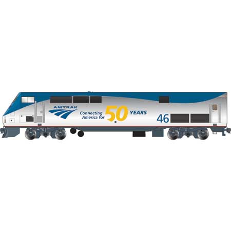 Athearn Genesis  HO Scale P42 w/DCC & Sound, Amtrak/50th Phase V #46 - Fusion Scale Hobbies