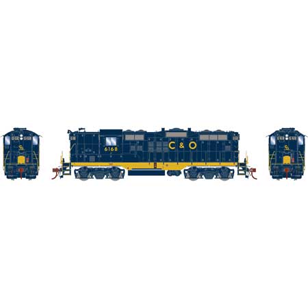 Athearn Genesis  HO Scale GP9, C&O #6168 - Fusion Scale Hobbies