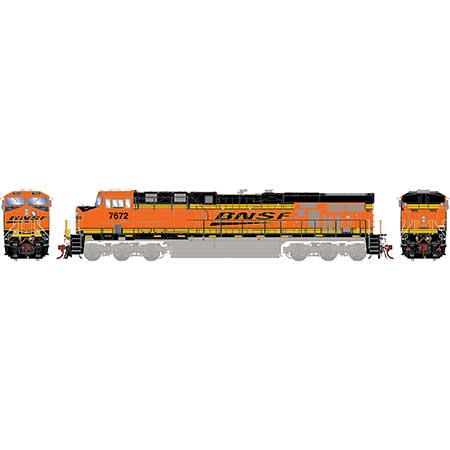 Athearn Genesis  HO Scale ES44DC, BNSF #7672 - Fusion Scale Hobbies