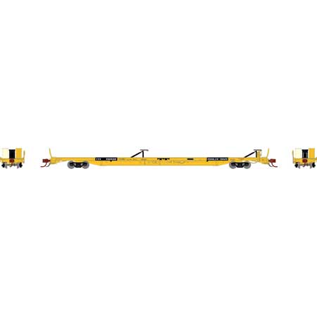 Athearn Genesis  N Scale F89-F 89'8" TOFC Flat, TTX/Yellow #150126 - Fusion Scale Hobbies