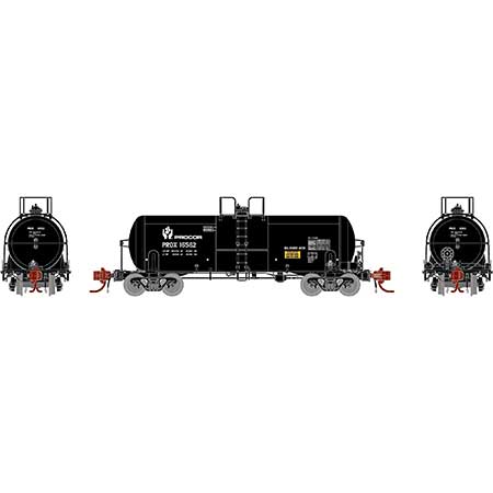 Athearn Genesis  N Scale 13,600-Gallon Acid Tank, PROX/Black #16562 - Fusion Scale Hobbies