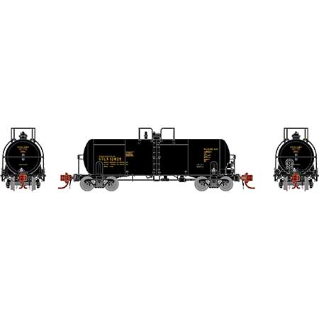 Athearn Genesis  N Scale 13,600-Gallon Acid Tank, UTLX/Black #13825 - Fusion Scale Hobbies