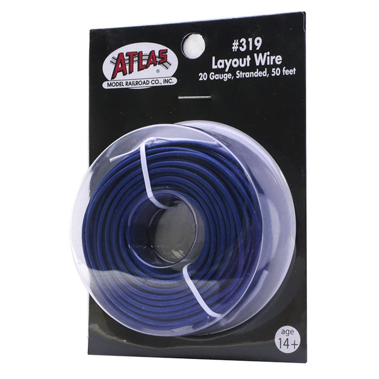 Atlas HO 20g Wire Blue (50ft) Model Parts Warehouse