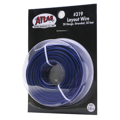 Atlas HO 20g Wire Blue (50ft) Model Parts Warehouse