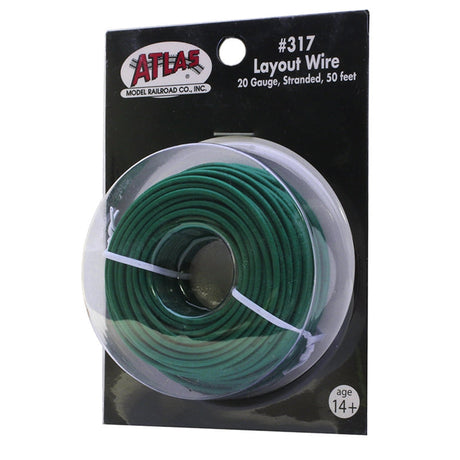 Atlas HO 20g Wire Green (50ft) Model Parts Warehouse