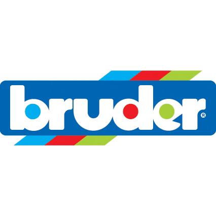 Bruder Toys Backside sticker with BRUDER logo