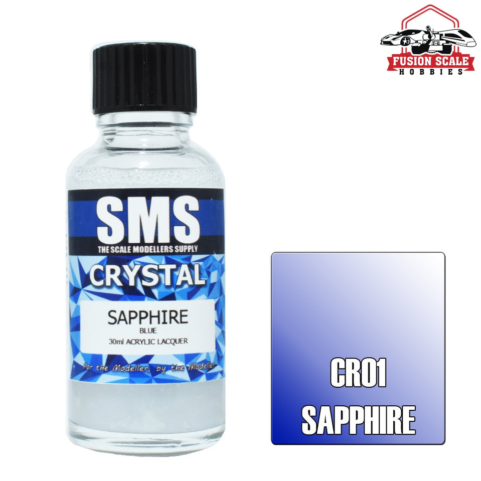 Scale Modelers Supply Crystal Sapphire Blue 30ml