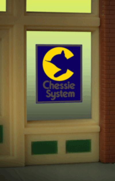 Miller Engineering Chessie Window Sign HO/O