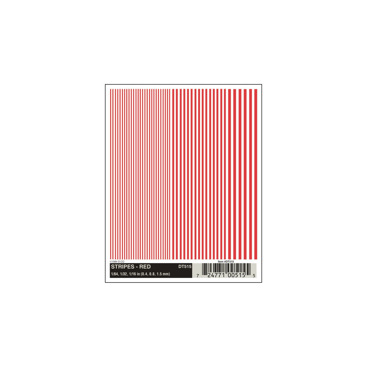 Woodland Scenics Stripes/red
