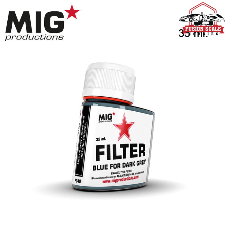 Mig Productions Enamel Filter  Blue for Dark Grey MP240