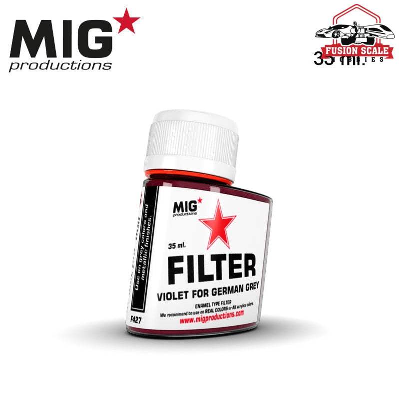 Mig Productions Enamel Filter 35ml Violet for German Grey MP427