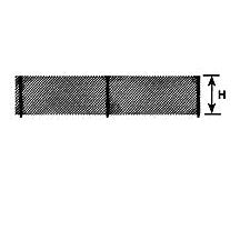 Plastruct Custom Chain Link Fence - Poly Viscus Chain Link Fence 48" Length (1 per pack)