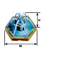 Plastruct HO gauge Polystyrene Square Fountain (1 per pack)