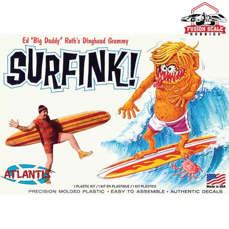 Atlantis Models Ed Big Daddy Roth Surfink Plastic Model Kit - Fusion Scale Hobbies